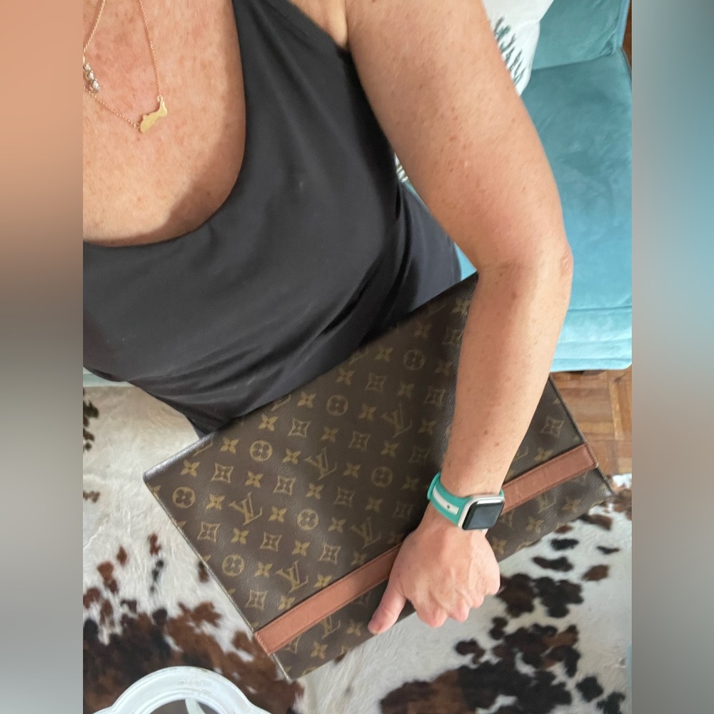 Louis Vuitton monogram Porte envelope clutch turned shoulder bag - Picture 2 of 16